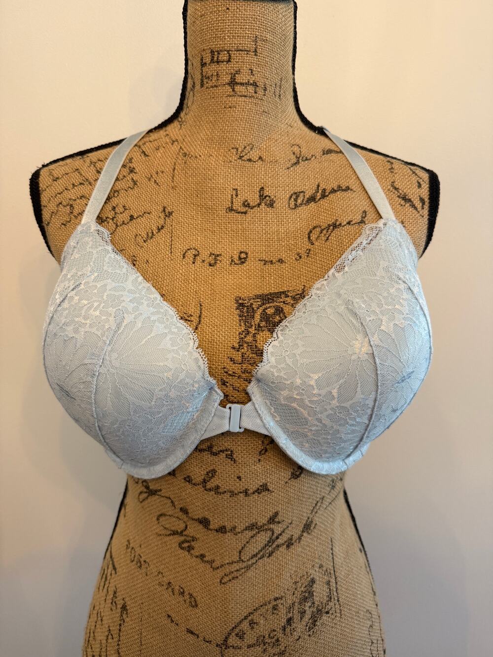 Victoria's Secret Lined Demi Racerback Bra Blue Size 38DD